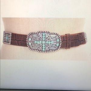 Ariat Soft brown Embellished leather belt